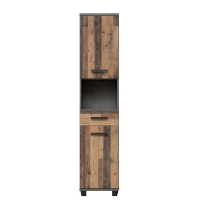 Meuble de salle de bains VENOM anthracite/marron