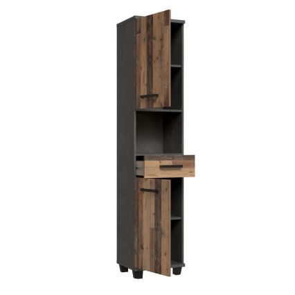 Meuble de salle de bains VENOM anthracite/marron