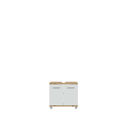 Meuble de salle de bains VENOM blanc/chêne artisan