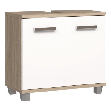Meuble de salle de bains VENOM blanc/chêne Sonoma