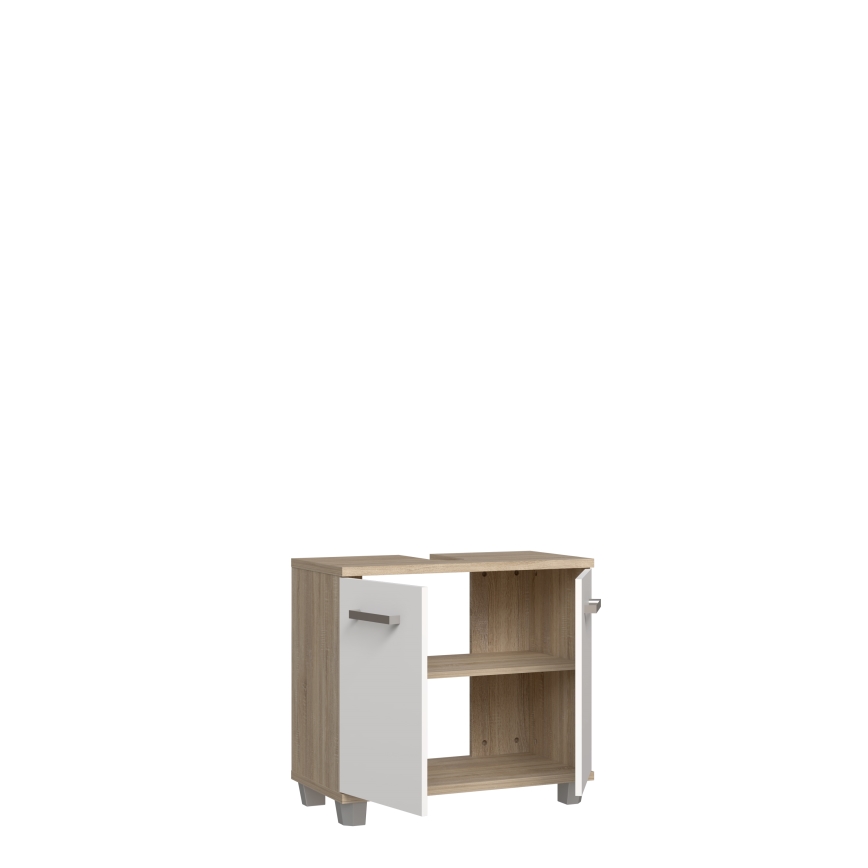 Meuble de salle de bains VENOM blanc/chêne Sonoma