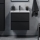 Meuble-lavabo de salle de bains MOLDE 60x55x46 cm, noir