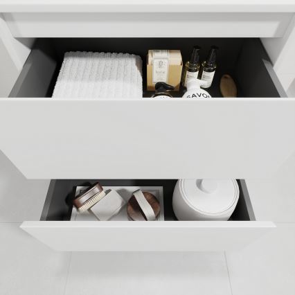 Meuble-lavabo de salle de bains TRONDHEIM/DRAMMEN 60x57x46 cm, blanc
