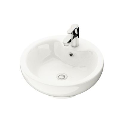 Meuble-lavabo de salle de bains TRONDHEIM/DRAMMEN 60x57x46 cm, blanc
