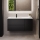 Meuble-lavabo HELSINKI 115 cm côté gauche/noir