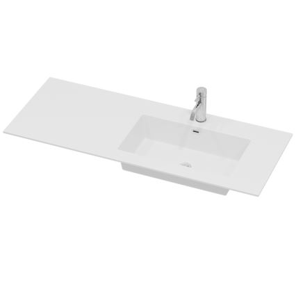Meuble-lavabo HELSINKI 115 cm version droite/blanc