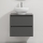 Meuble-lavabo TRONDHEIM/DRAMMEN 60x57x46 cm anthracite/blanc