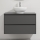 Meuble-lavabo TRONDHEIM/DRAMMEN 90x57x46 cm anthracite/blanc