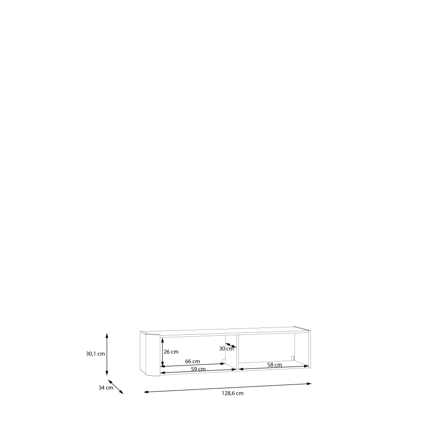 Meuble mural INAR noir