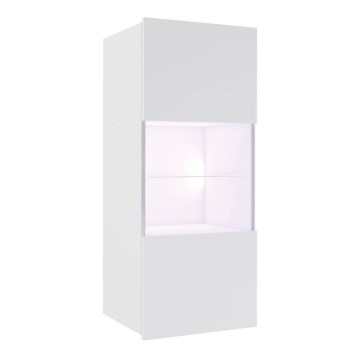 Meuble mural PAVO 117x45 cm blanc brillant