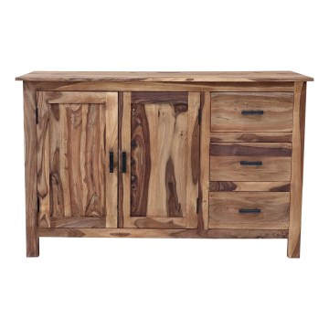 Meuble RAMI 90x140 cm bois massif/palissandre