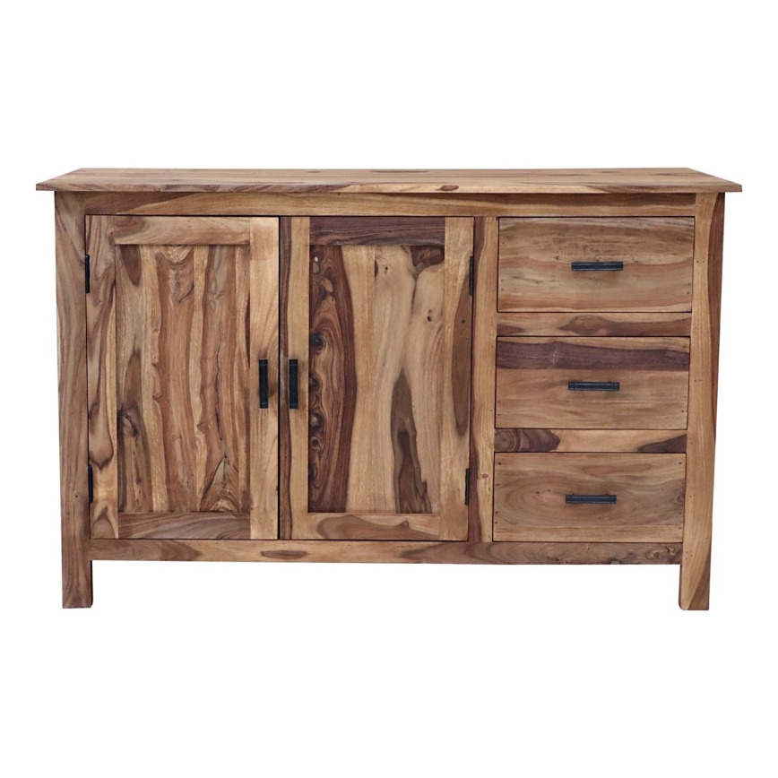 Meuble RAMI 90x140 cm bois massif/palissandre