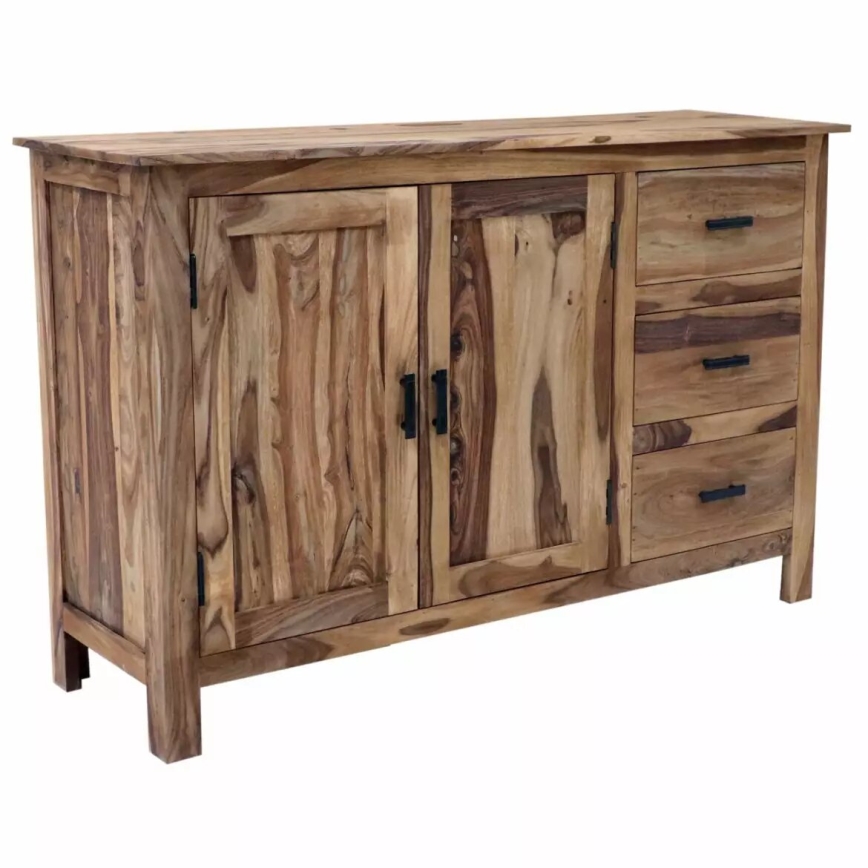 Meuble RAMI 90x140 cm bois massif/palissandre