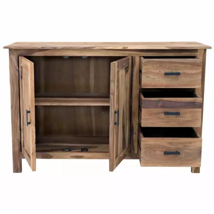 Meuble RAMI 90x140 cm bois massif/palissandre