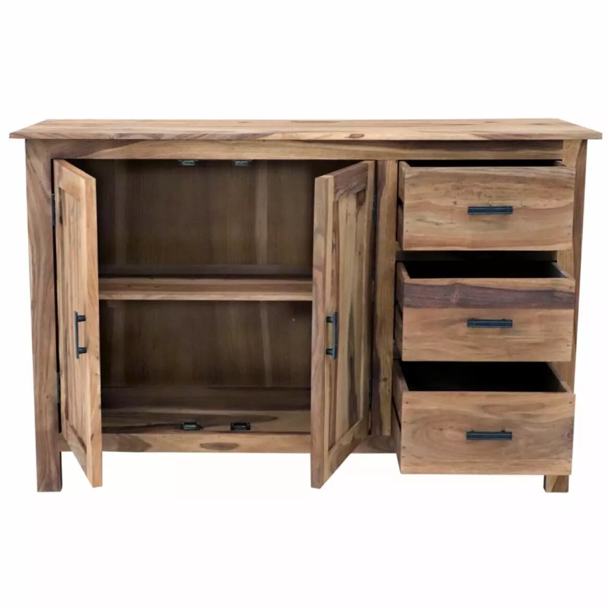 Meuble RAMI 90x140 cm bois massif/palissandre