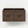 Meuble sous-lavabo GRIBSKOV 120 cm, marron/chêne