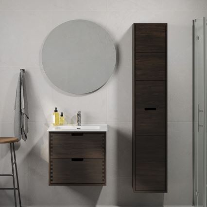 Meuble sous-lavabo GRIBSKOV 60 cm brun/chêne