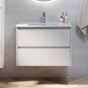 Meuble sous-lavabo MOLDE 80 cm, blanc