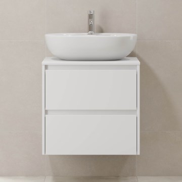 Meuble sous-lavabo TRONDHEIM 60x57x46 cm, blanc