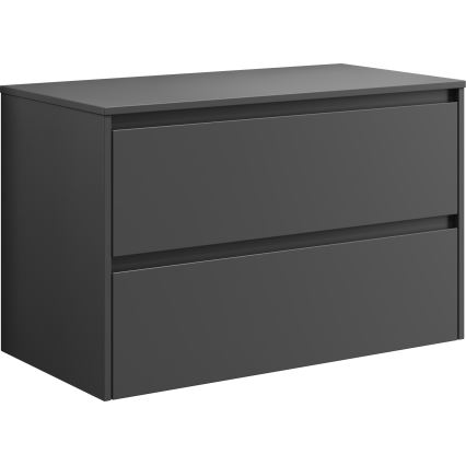Meuble sous-lavabo TRONDHEIM 90 x 57 x 46 cm, anthracite