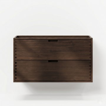 Meuble sous-vasque GRIBSKOV 100 cm, brun/chêne