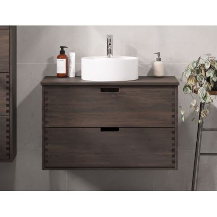 Meuble sous-vasque GRIBSKOV 100 cm, brun/chêne