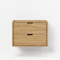 Meuble sous-vasque GRIBSKOV 80 cm beige/chêne