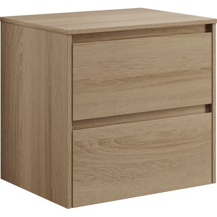 Meuble sous-vasque TRONDHEIM pour lavabo 60x57x46 cm, chêne
