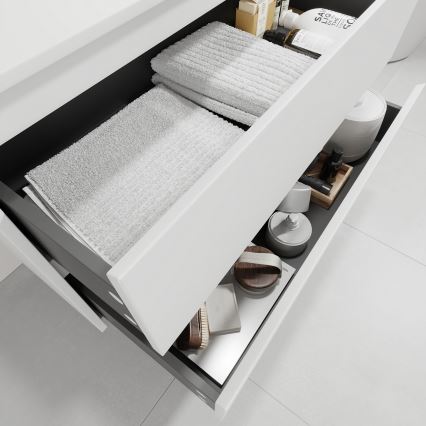 Meuble sous-vasque TRONDHEIM/VIKEDAL 90x57x46 cm blanc