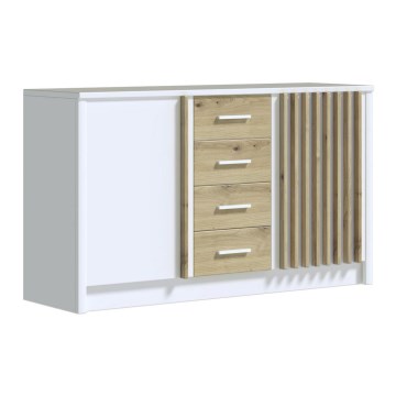 Meuble TAYLER blanc/chêne craft