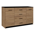 Meuble TAYLER chêne craft/noir