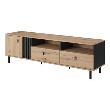 Meuble TV BADIA chêne/anthracite