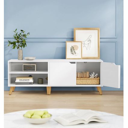 Meuble TV BASTOR blanc
