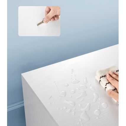 Meuble TV BASTOR blanc