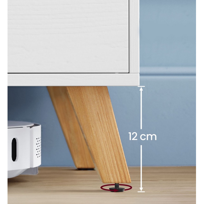 Meuble TV BASTOR blanc