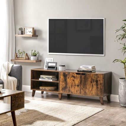 Meuble TV BASTOR marron/noir