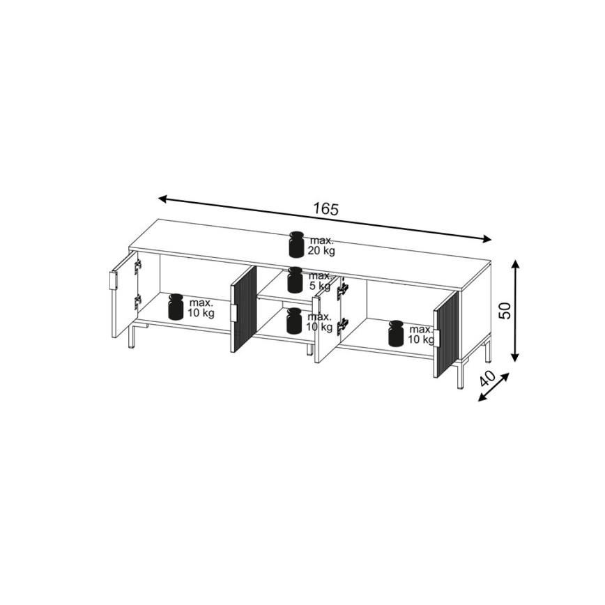 Meuble TV FLOP blanc
