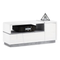 Meuble TV FRED blanc/gris