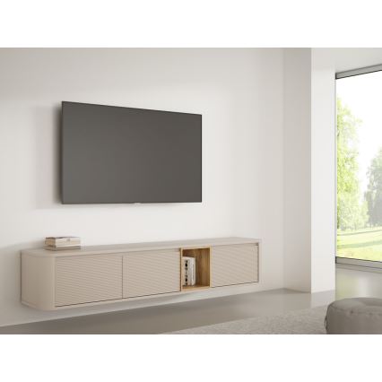 Meuble TV INAR beige/marron