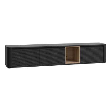 Meuble TV INAR noir/marron