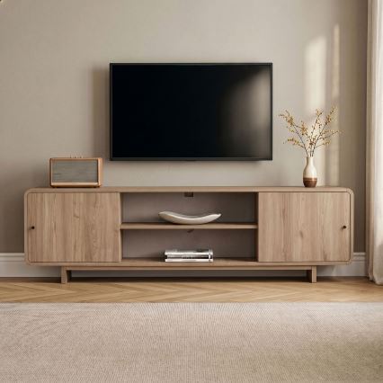 Meuble TV KABIN 180 x 34 cm, chêne