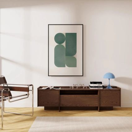 Meuble TV KEMI 197 x 57 cm en chêne
