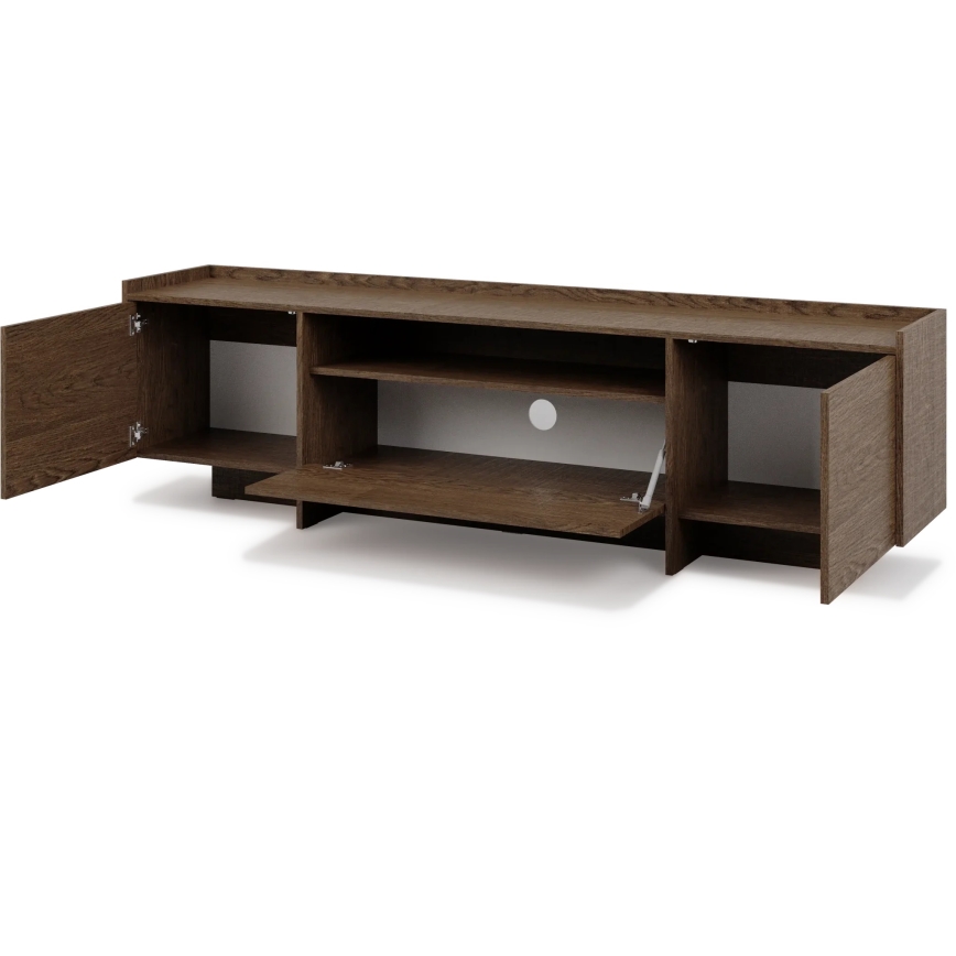 Meuble TV KEMI 197 x 57 cm en chêne
