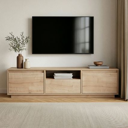 Meuble TV KREDE 160x30 cm chêne