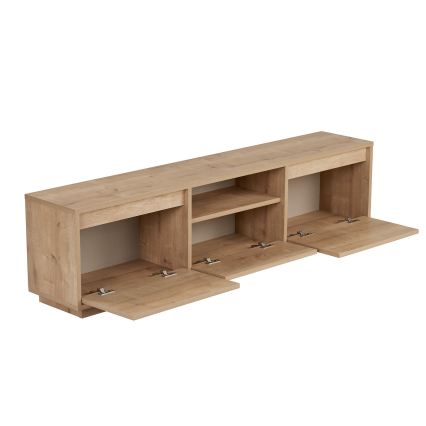 Meuble TV KREDE 160x30 cm chêne