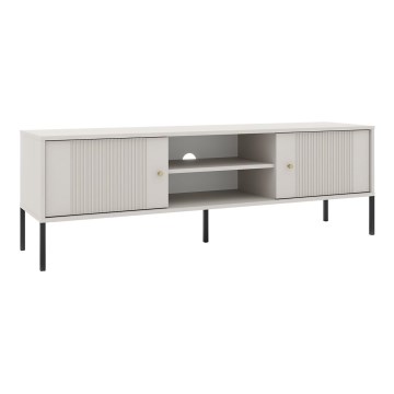 Meuble TV LUE beige/noir