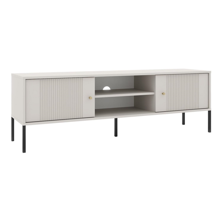 Meuble TV LUE beige/noir