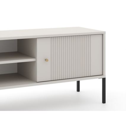 Meuble TV LUE beige/noir