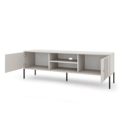 Meuble TV LUE beige/noir