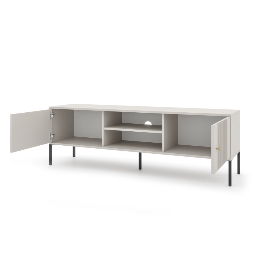 Meuble TV LUE beige/noir
